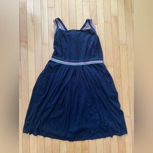 City Chic Navy Dress with Striped Details size 18